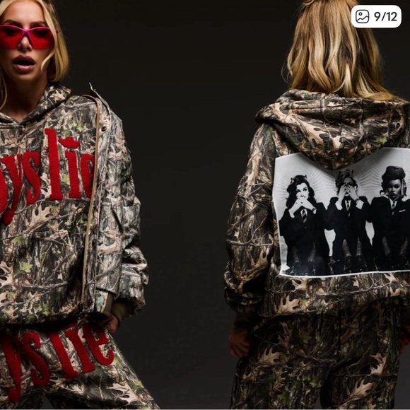 Boys Lie SET, Manhunt Kimmy Reverse Pants & Hoodie, NWT, Medium - Picture 4 of 12